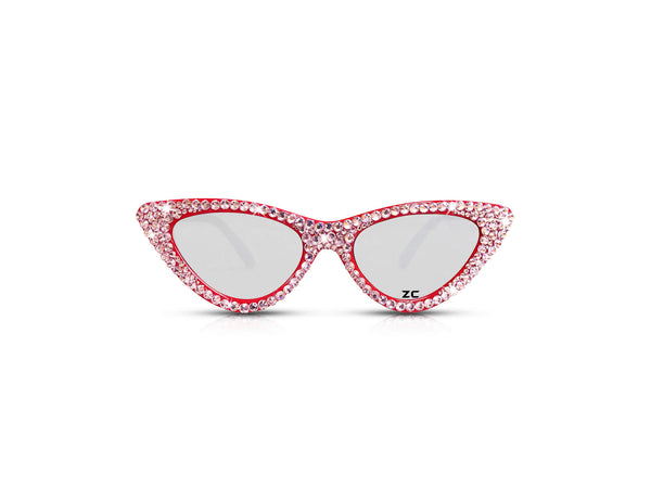 Pink Rose Cat Eye Rhinestone Sun Glasses Shades Animal Bling Style Amazon.com: willochra 2pcs 2023 Fashion Rhinestone  main image 3