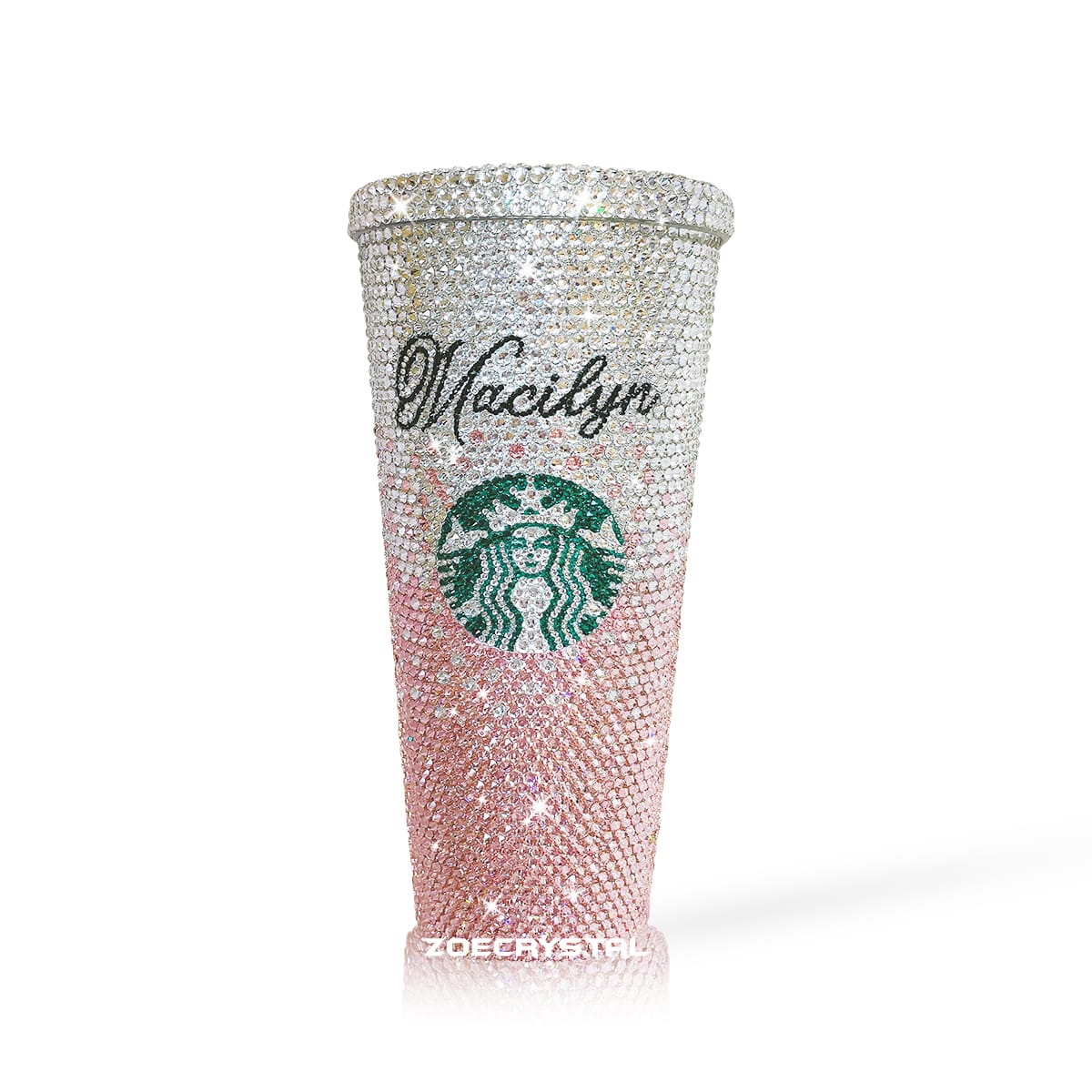 BLING STARBUCKS Coffee Cold Cup / Mug / Tumbler with Swarovski Crystal