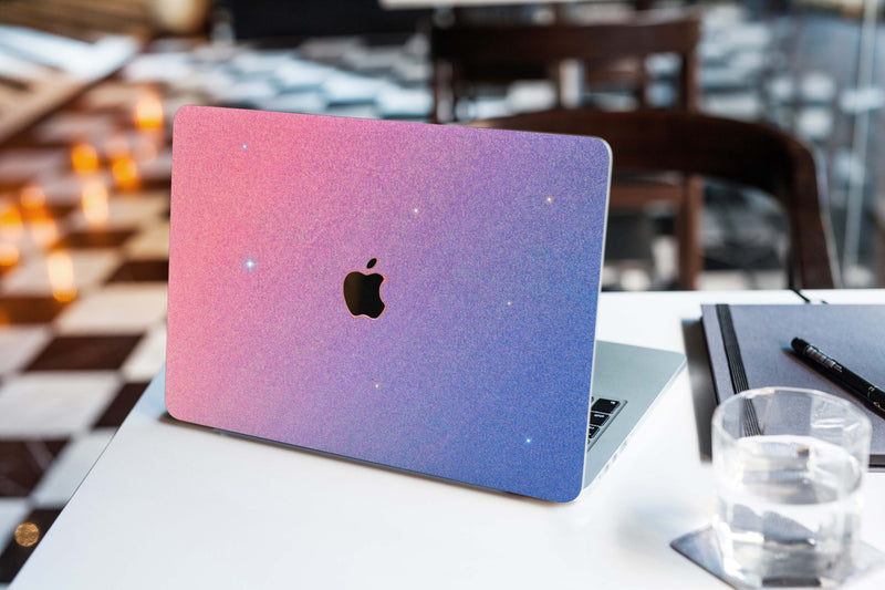 Glitter MACBOOK Case Cover Air Pro Bedazzled Bling 11" 12" 13" 15" 16"  Ombre Pink Sparkly Shinny Bejeweled Bling Stylish Strass Elegant Luxurious