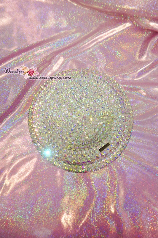 Bedazzled BLING STARBUCKS Coffee Cup / Mug / Tumbler Glitter Sparky Shinny w Swarovski Crystal Rhinestone Diamond Aurora white bejeweled Zoe