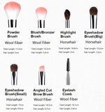 NEW BLING Makeup Comestic Brushes & Holder for Beauty Bedazzled with Rhinestones / Swarovski Foundation Eyelash Eyebrow Eyeshadow Blusher