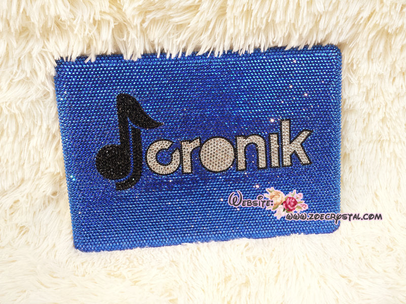 Customize Your MACBOOK Case / Cover with Logo, Symbol, Idol, Celeb, DJ w Bedawzzled BLING Strass Sparkly Shinny Glittery Crystal Rhinestone