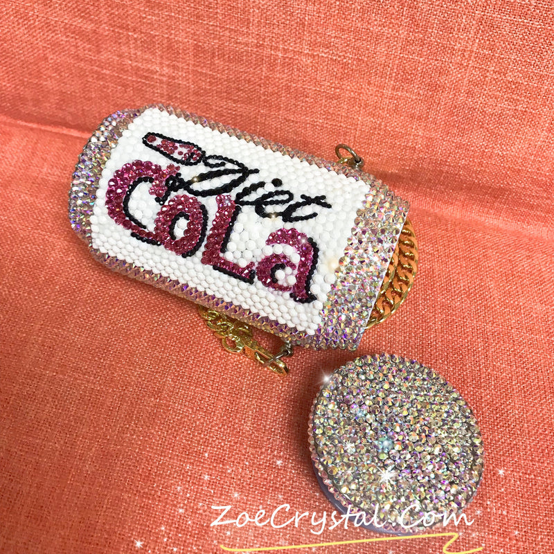Fashionable and Bling Diet Cola Clutch - Bridal / Bridesmaid / Wedding Clutch / Evening bag - wedding prom festival fashion party