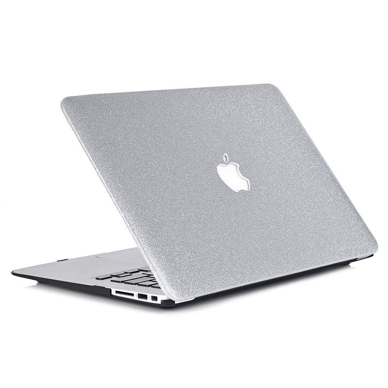 Glitter MACBOOK Case / Cover Air Pro Bedazzled Bling 11" 12" 13" 15" 16" Silver Sparkly Shinny Bejeweled Bedazzled Bling Stylish Diamond