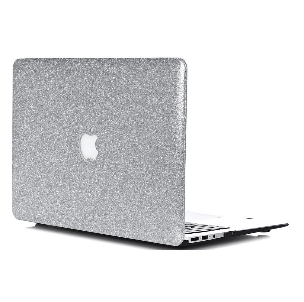 Glitter MACBOOK Case / Cover Air Pro Bedazzled Bling 11" 12" 13" 15" 16" Silver Sparkly Shinny Bejeweled Bedazzled Bling Stylish Diamond