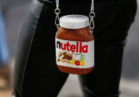 Fashionable and Nutella Clutch - Bridal / Bridesmaid / Wedding Clutch / Evening bag - wedding prom festival fashion party