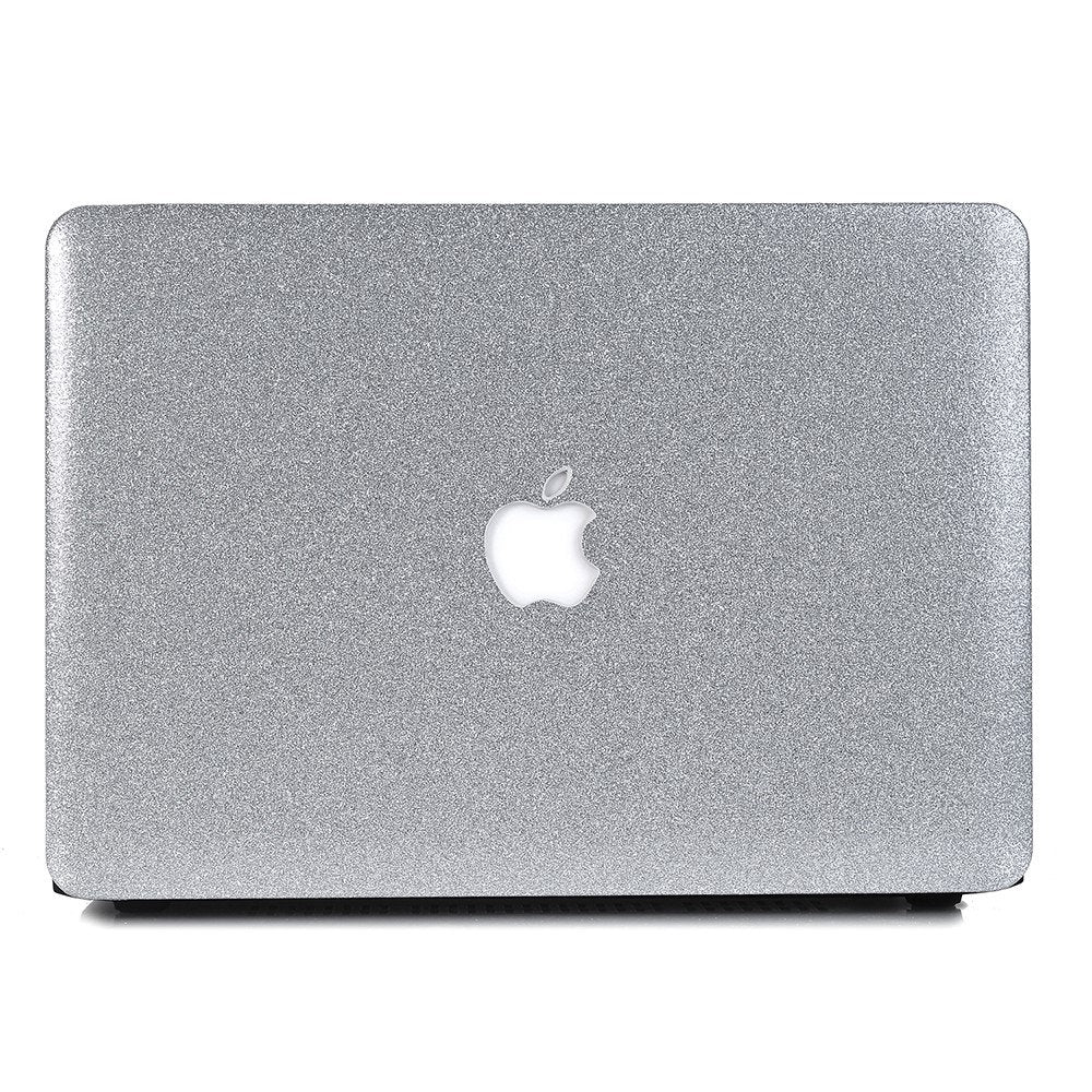 Glitter MACBOOK Case / Cover Air Pro Bedazzled Bling 11" 12" 13" 15" 16" Silver Sparkly Shinny Bejeweled Bedazzled Bling Stylish Diamond