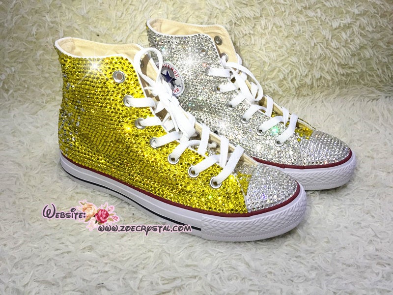 Bling Bedazzled Chuck All Star SNEAKERS Shoes with Spa