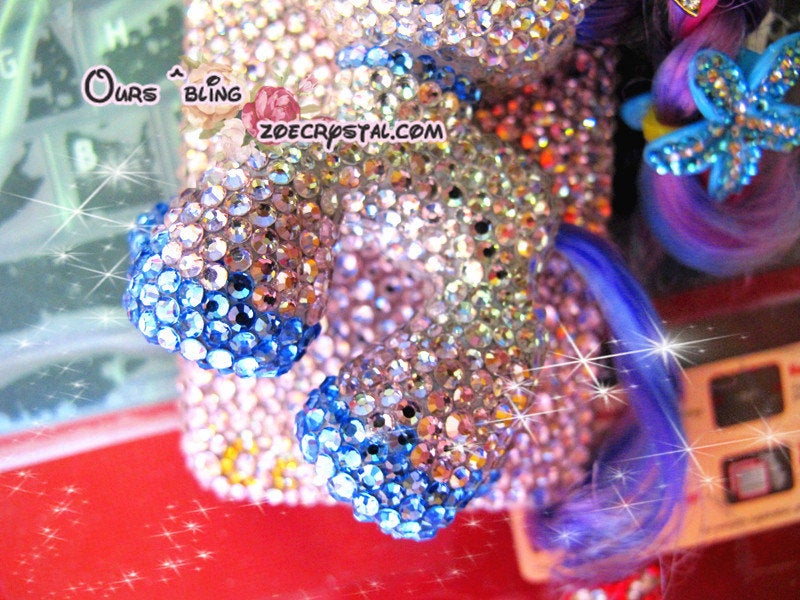 Czech/ Swarovski Cool My Little Pony / Little PEGASUS 3D Crystal BLING Cell Phone Case