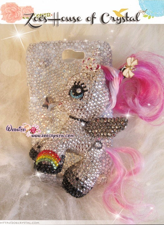 Czech/ Swarovski My Little Pony BLING Crystal 3D Cell Phone CASE