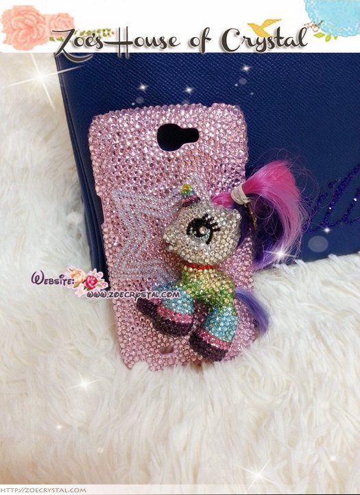 Czech/ Swarovski My Little Pony or UNICORN BLING Crystal 3D Cell Phone Case