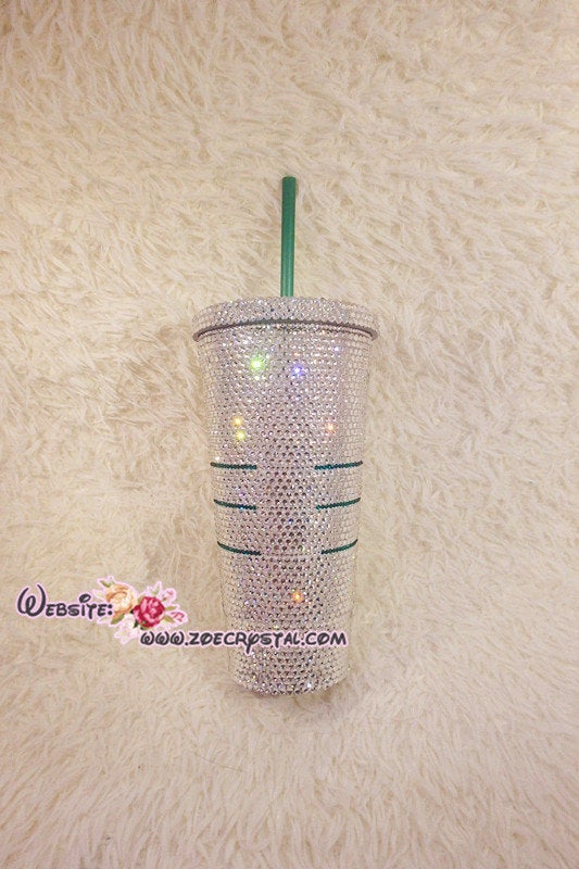 BLING STARBUCKS Coffee Cold  Cup / Mug / Tumbler with Swarovski Crystal Rhinestone Shane Dawson Morgan Adams Ryland Adams Trisha Paytas Zoe