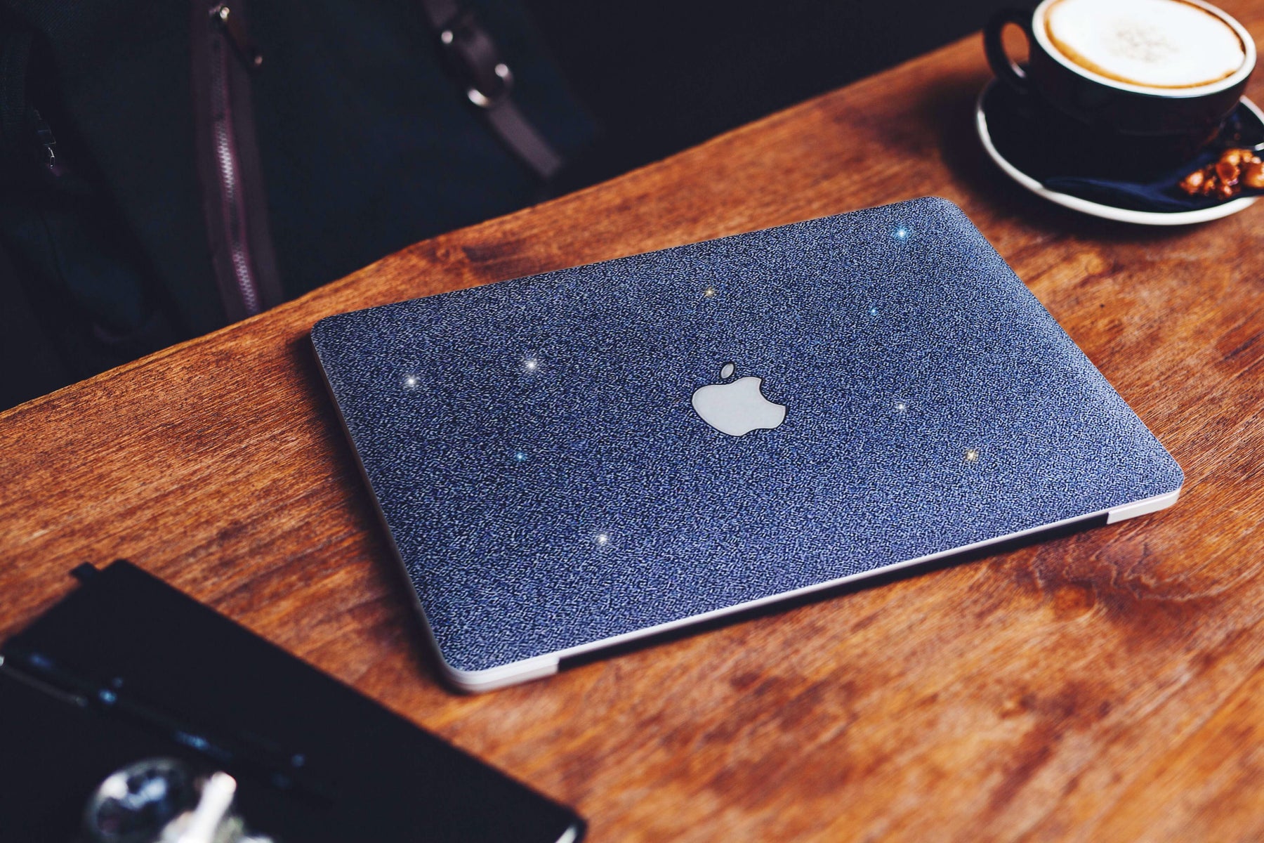 Glitter MACBOOK Case / Cover Air Pro Bedazzled Bling 11" 12" 13" 15" 16" Grayish Blue Sparkly Shinny Bejeweled Bedazzled Bling Stylish