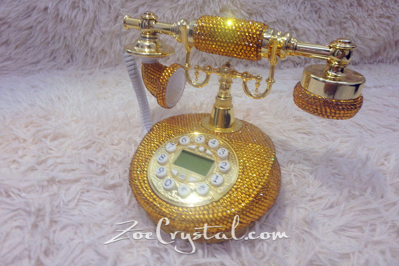 New Color** GOLD CLASSIC Bling and Sparkly PHONE to ensure a good mood when making / receiving a call