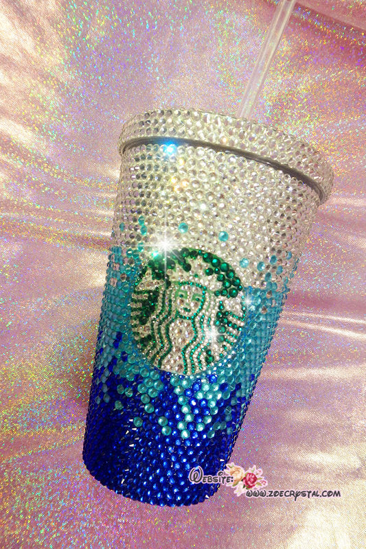Little Mermaid Starbucks Glitter 20oz Tumbler Cup