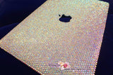 MACBOOK Case Kim Kardashian Kylie Jenner in Aurora Borealis White Crystal Rhinestone Celeb Bedazzled Sparky Shinny