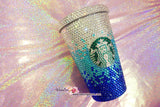 Bedazzled BLING STARBUCKS Coffee Cup / Mug / Tumbler Glitter Sparky Shinny with Swarovski Crystal Rhinestone Diamond Bejeweled Zoe