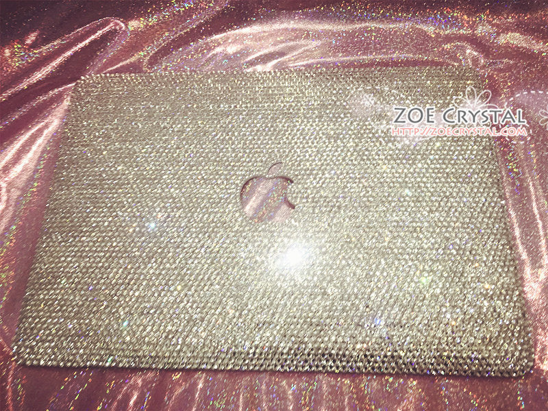 MACBOOK Case / Cover CELEB Kim Kardashian Kylie Jenner Silver Crystal Rhinestone (Air / Pro) Glitter Sparkly Shinny Diamond