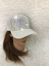CUSTOMIZED BLING CAP / Hat Bedazzled with Navy Blue Crystal Rhinestone Glitter Shinny Sparkly - Swarovski is avaialble
