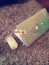 MACBOOK Case / Cover Bedazzled Bling in Aurora Borealis AB White Crystal Rhinestone size Ss20(5mm)