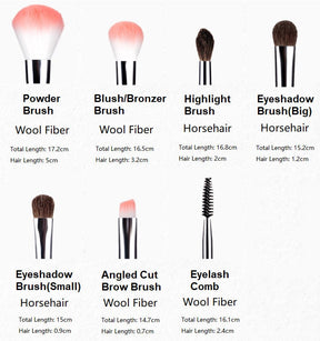 NEW BLING Makeup Comestic Brushes & Holder for Beauty Bedazzled with Rhinestones / Swarovski Foundation Eyelash Eyebrow Eyeshadow Blusher
