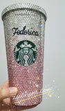 BLING STARBUCKS Coffee Cold  Cup / Mug / Tumbler with Swarovski Crystal Rhinestone Shane Dawson Morgan Adams Ryland Adams Trisha Paytas