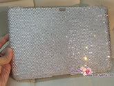 Bedazzled Bling iPAD CASE / Cover with Clear white   Swarovski or Czech crystal (iPad air, iPad pro, iPad mini are available)Strass Sparkly