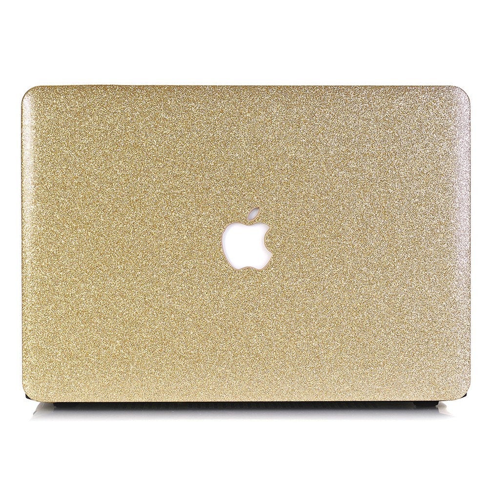 Glitter MACBOOK Case / Cover Air Pro Bedazzled Bling 11" 12" 13" 15" 16" Light Gold Sparkly Shinny Bejeweled Bedazzled Bling Stylish