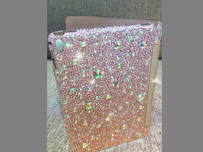 Bedazzled Bling iPAD Pro CASE Cover w Light Pink Swarovski / Czech crystal (iPad air, iPad pro, iPad mini are available) Add Name Logo Word