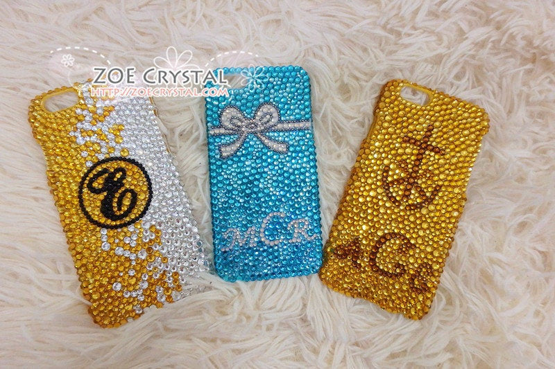 Customize your iPhone Samsung Phone Case Cover w Bling Bedazzled Sparkly Shinny Strass Glittery Embellished Swarovski Crystal Rhinestone