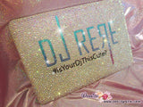 Personalized MACBOOK Case / Cover with Logo, Symbol, Idol, Celeb, DJ w Bedawzzled BLING Strass Sparkly Shinny Glittery Crystal Rhinestone