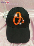 CUSTOMIZE or Personalize Your Cap / Hat with Your Favorite BLING Word, Initial, MLB, Logo, Symbol with Shinny Sparkly Crystal Rhinestone