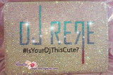 Personalized MACBOOK Case / Cover with Logo, Symbol, Idol, Celeb, DJ w Bedawzzled BLING Strass Sparkly Shinny Glittery Crystal Rhinestone