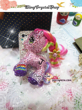 Czech/ Swarovski My Little Pony BLING Crystal 3D Cell Phone Case