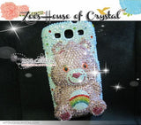 Czech/ Swarovski 3D CARE BEAR Crystal Cell Phone Case - Available for iPhone Xs, Xr and Xs Max