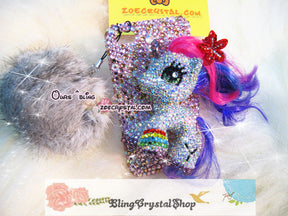 Czech/ Swarovski My Little Pony or Unicorn BLING Crystal 3D Cell Phone Case