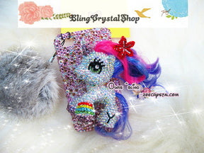 Czech/ Swarovski My Little Pony or Unicorn BLING Crystal 3D Cell Phone Case