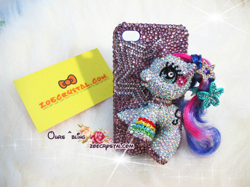 Czech/ Swarovski My Little Pony or UNICORN BLING Crystal 3D Cell Phone Case