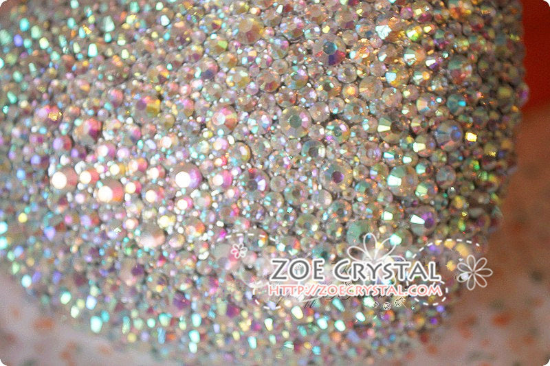 Stylish Bling and Sparkly Crystal Clutch with CC - Bridal / Bridesmaid / Wedding Clutch