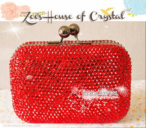 Bling and Sparkly CRYSTAL Clutch with Cool Skull