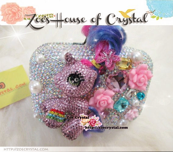 Bling and Sparkly Crystal Clutch with Pink MY LITTLE PONY