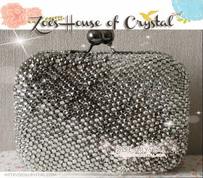 Wedding Purse / Clutch / Bag - An elegant and stylish one for Bride or Bridesmaid  (white to grey)