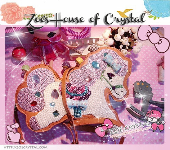 Stylish and Fashionable Pony bag with Crystal and Pearl