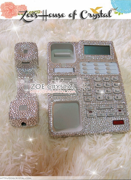 Bling and Sparkly White OFFICE / DESK  PHONE to ensure a good conversation for every call.