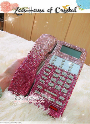 Bling and Sparkly Pink OFFICE / DESK  PHONE to ensure a good conversation for every call.