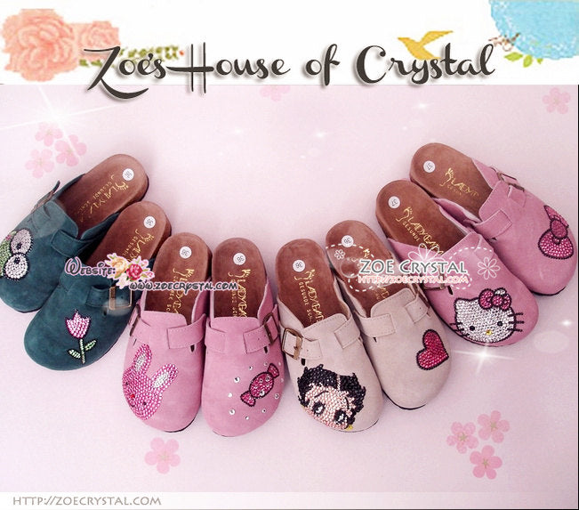Promtion: 20% off Casual Style Bling and Sparkly Clogs / Sandals with Cute Bunny