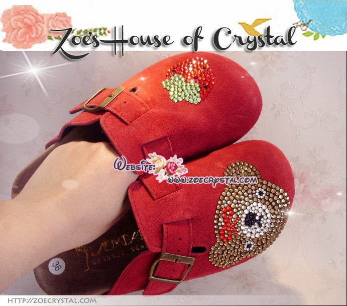 Promtion: 20% off Casual Style Bling and Sparkly Clogs / Sandals with Cute Bear