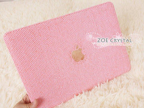 MACBOOK Case / Cover Celeb Celebrities Solid Pink Crystal Rhinestone (Air / Pro) Glittering Sparkly Shinny Diamond