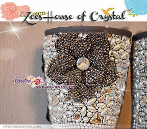 PROMOTION: WINTER Bling and Sparkly Grey SheepSkin Wool Boots w  white Bean Pearls and Crystals