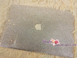 4mm Bedazzled Bling MACBOOK Case / Cover Celeb Kim Kardashian Kylie Jenner in Clear White Crystal